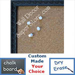 BB181-1 Ornate Expresso Black Small Custom Cork Chalk or Dry Erase Board