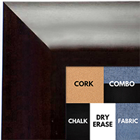 BB1420-2 Classic Expresso Coffee Brown Medium To Extra Large Custom Cork Chalk Or Dry Erase Board