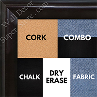 BB1507-1 Espresso Coffee Brown Medium Wall Board Cork Chalk Dry Erase