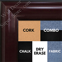 BB1508-4 Cherry Mahogany Extra Large Wall Board Cork Chalk Dry Erase