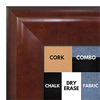 BB1509-3 Walnut Extra Extra Large Wall Board Cork Chalk Dry Erase