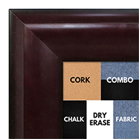 BB1509-4 Cherry Mahogany Extra Extra Large Wall Board Cork Chalk Dry Erase