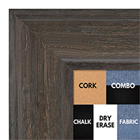 BB1514-3 Walnut Distressed Barnwood - Extra Extra Large Wall Board Cork Chalk Dry Erase