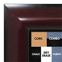 BB1518-3 Mahogany - Extra Extra Large Wall Board Cork Chalk Dry Erase