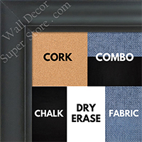 BB1520-9 Classic Black Large Wall Board Cork Chalk Dry Erase