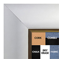 BB1522-7 White With Gold Trim Extra Extra Large Wall Board Cork Chalk Dry Erase