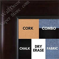 BB1525-1 Espresso Coffee Brown - Extra Large Wall Board Cork Chalk Dry Erase