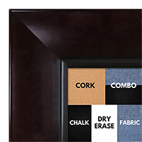 BB1526-4 Mahogany - Extra Extra Large Wall Board Cork Chalk Dry Erase