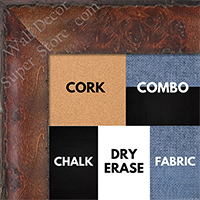 BB1530-4  Distressed Burlwood Cherry Custom  Large  Wall Board Cork Chalk Dry Erase