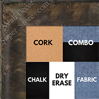 BB1530-5  Distressed Burlwood Brown Taupe Custom  Large  Wall Board Cork Chalk Dry Erase