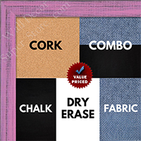 BB1532-10 Distressed Soft Pink -  Small Custom Cork Chalk or Dry Erase Board