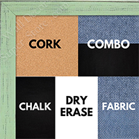 BB1532-12 Distressed Soft Green - Small Custom Cork Chalk or Dry Erase Board