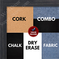 BB1532-1 Distressed Black - Small Custom Cork Chalk or Dry Erase Board