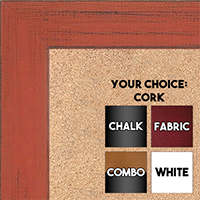 BB1533-8 Distressed Orange - Medium Custom Cork Chalk or Dry Erase Board