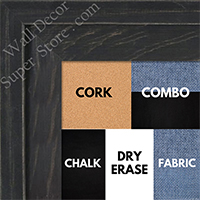 BB1534-1 Distressed Black - Extra Large Custom Cork Chalk or Dry Erase Board
