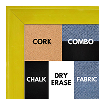 BB1536-3 Glossy Yellow - Medium Custom Cork Chalk or Dry Erase Board BB1536-3 Glossy Yellow - Medium Custom Cork Chalk or Dry Erase Board