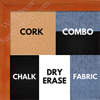 BB1537-2 Glossy Orange - Small Custom Cork Chalk or Dry Erase Board