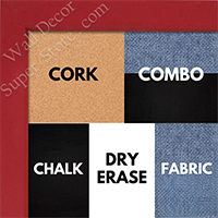 BB1538-1 Red - Small Custom Cork Chalk or Dry Erase Board