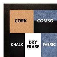 BB1544-1 Espresso Coffee Brown - 3/4 Inch Wide X 1 1/4 Inch High - Small Custom Cork Chalk Dry Erase