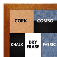 BB1544-1 Espresso Coffee Brown - 3/4 Inch Wide X 1 1/4 Inch High - Small Custom Cork Chalk Dry Erase