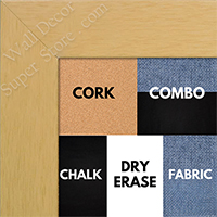 BB1545-4 Natural Clear 1 3/4" Wide Value Price Medium To Extra Large Custom Cork Chalk Or Dry Erase Board   