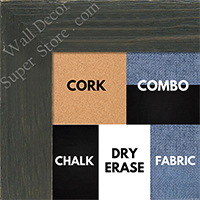 BB1548-5 Distressed Black Driftwood - Extra Large  Chalkboard Cork Dry Erase