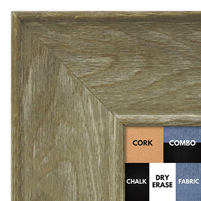 BB1554-3 Distressed Brown Driftwood - Extra Extra Large Chalkboard Cork Dry Erase