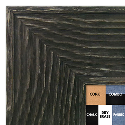 BB1554-5 Distressed Black Driftwood - Extra Extra Large Chalkboard Cork Dry Erase