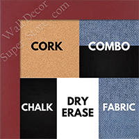 BB1564-13 Maroon Small Custom Cork Chalk or Dry Erase Board