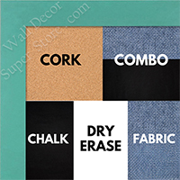 BB1564-17 Teal Small Custom Cork Chalk or Dry Erase Board