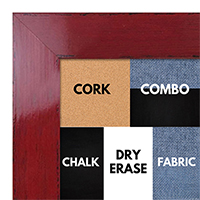 BB1565-2 Glossy Distressed Red - Large Custom Cork Chalk or Dry Erase Board BB1565-2 Glossy Distressed Red - Large Custom Cork Chalk or Dry Erase Board