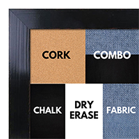BB1566-3 Glossy Distressed Black - Medium Custom Cork Chalk or Dry Erase Board BB1566-3 Glossy Distressed Black - Medium Custom Cork Chalk or Dry Erase Board