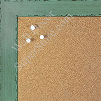 DISC BB1566-4 Glossy Distressed Green - Medium Custom Cork Chalk or Dry Erase Board