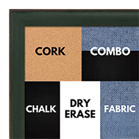 BB1569-7 Small Green With Top Outside Distressed Accent Custom Cork Chalk or Dry Erase Board