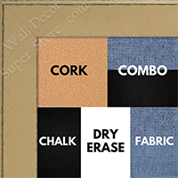 BB1570-8 Distressed Yellow Medium Custom Cork Chalk or Dry Erase Board