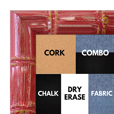 BB1611-5  Red Enamel Bamboo Wallboard Corkboard Whiteboard Chalkboard BB1611-5  Red Enamel Bamboo Wallboard Corkboard Whiteboard Chalkboard