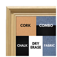 BB1753-1 | Unfinished Wood Frame | Unfinished Natural Wood Moulding - Paint or Stain | Custom Cork Board | Custom Chalk Board | Custom White Dry Erase Board