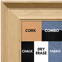 BB1761-1 | Unfinished Wood Frame | Unfinished Natural Wood Moulding - Paint or Stain | Custom Cork Board | Custom Chalk Board | Custom White Dry Erase Board