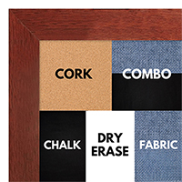 BB1844-3 Cherry Large Wall Board Cork Chalk Dry Erase