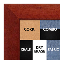 BB1845-3 Rich Cherry 1 3/4" Wide Value Price Medium To Extra Large Custom Cork Chalk Or Dry Erase Board