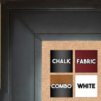 BB1868-1 Matte Satin Black 2 3/4" Wide Value Priced Medium To Extra Large Custom Cork Chalk Or Dry Erase Board   