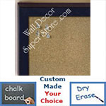 BB235-10 Dark Navy Blue Small Custom Cork Chalk or Dry Erase Board