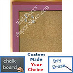 BB235-14 Violet Purple Small Custom Cork Chalk or Dry Erase Board