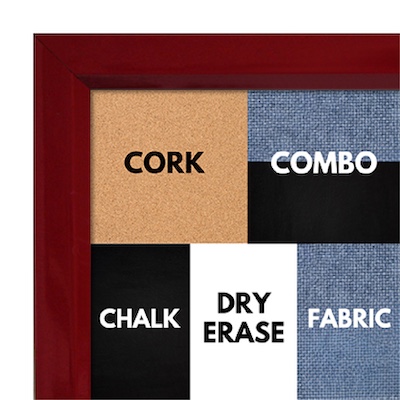 BB311-3 High Gloss Red Lacquer Small Custom Cork Chalk or Dry Erase Board BB311-3 High Gloss Red Lacquer Small Custom Cork Chalk or Dry Erase Board