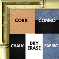 BB57-1 Cream Bamboo Small To Medium Custom Cork Chalk or Dry Erase Board