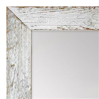 MR54-1 White On Reclaimed Barnwood - Medium Custom Wall Mirror Floor Mirror MR54-1 White On Reclaimed Barnwood - Medium Custom Wall Mirror Floor Mirror