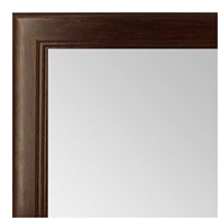 MR1044-1 Coffee Espresso Brown With Inside Ridges - Custom Mirror