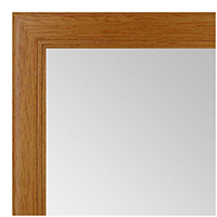 MR1044-2 Honey Maple with Inside Ridges - Custom Mirror