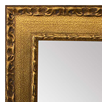 MR1050-1 Ornate Gold Panel  Custom Mirror With Embossed Back and Lip