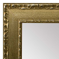 MR1050-2 Ornate Silver Panel  Custom Mirror With Embossed Back and Lip